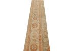 Rug & Kilim’s Sultanabad Style runner in Blue with Orange | Area Rug in Rugs by Rug and Kilim