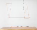 Dovell Hanging Lamp | Yellow with Maple | Pendants by Atelier Stōbben. Item composed of oak wood and aluminum in minimalism or contemporary style