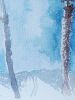 Dueling Palms | Watercolor Painting in Paintings by Catherine Twomey. Item composed of paper in mid century modern or contemporary style