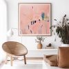Large square abstract painting print by Sarina Diakos | Prints in Paintings by Sarina Diakos Art. Item in minimalism or contemporary style