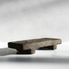 Large Shelf Riser in Textured Earthen Brown Concrete | Decorative Tray in Decorative Objects by Carolyn Powers Designs. Item composed of concrete in minimalism or contemporary style