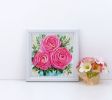 Bridal flowers painting canvas, Pink ranunculus art | Oil And Acrylic Painting in Paintings by Iryna Fedarava. Item made of canvas & synthetic compatible with minimalism and contemporary style