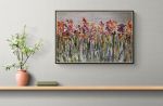 Fuchsia Fantasy | Mixed Media in Paintings by Rita Vilma. Item made of canvas works with contemporary & modern style