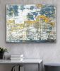 Jazz and Traffic- soundwaves from the music of Miles Davis | Oil And Acrylic Painting in Paintings by L Rowland Contemporary Art. Item composed of wood and synthetic