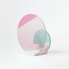 Onnda Flame Concentric M candleholder-Fuchsia | Candle Holder in Decorative Objects by Catrinel Săbăciag. Item composed of marble & glass compatible with minimalism and contemporary style