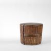 Tambor Hand Carved Low Table | End Table in Tables by Pfeifer Studio. Item composed of wood