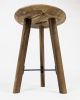 Thomas Sitting Stool | Chairs by Dredge Design. Item made of oak wood with steel works with minimalism & industrial style