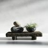 Large Shelf Riser in Textured Earthen Brown Concrete | Decorative Tray in Decorative Objects by Carolyn Powers Designs. Item composed of concrete in minimalism or contemporary style