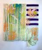 Flower Power I | Mixed Media by Lacey Longino. Item composed of linen and fiber
