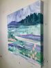 Lake Painting | Oil And Acrylic Painting in Paintings by Mandy Martin Art. Item made of canvas