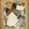 Contemporary Neutral Abstract Oil Painting in Vintage Frame | Oil And Acrylic Painting in Paintings by Suzanne Nicoll Studio. Item made of wood works with contemporary style
