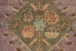 Vintage Oushak Square Rug with Geometric Floral Medallion | Area Rug in Rugs by Rug and Kilim