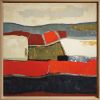 Terres ardentes | Oil And Acrylic Painting in Paintings by Sophie DUMONT.. Item made of canvas compatible with minimalism and contemporary style