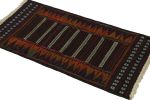 Vintage Afghan Kilim Rug with Polychromatic Stripes | Area Rug in Rugs by Rug and Kilim. Item made of wool