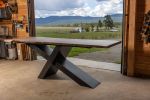 Claro Walnut Live Edge Dining Table | Conference Table | Han | Tables by SAW Live Edge. Item made of walnut