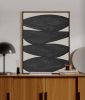 "Stillness" Black I Affirmations Painting on Canvas | Oil And Acrylic Painting in Paintings by ART + ALCHEMY By Nicolette Atelier. Item composed of wood & canvas compatible with minimalism and mid century modern style