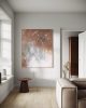How We Doin' 48"x60" mixed media painting on canvas | Mixed Media by Christine Olmstead. Item made of canvas compatible with mid century modern and contemporary style
