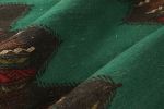 Vintage Afghan Kilim with Teal Open Field, from Rug & Kilim | Area Rug in Rugs by Rug and Kilim
