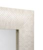 Square Mirror Made with Carved Bone -Aspire Mirror | Decorative Objects by FARRAGO DESIGN INC. Item composed of wood in mid century modern or contemporary style