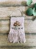 Mini Woven Wall Hanging Decor - Mushroom Embroidery | Macrame Wall Hanging in Wall Hangings by Hippie & Fringe. Item composed of fiber compatible with boho style