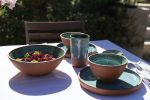 Red Clay Shallow Serving Bowl | Serveware by Tina Fossella Pottery. Item composed of stoneware