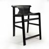 Barstool 1903 - Black | Bar Stool in Chairs by Espina Corona. Item composed of wood and leather in contemporary style