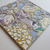 Watercolor and Gold-Foiling Painting on Wood Panel - 02 | Watercolor Painting in Paintings by Apoorva Kasaraneni. Item made of wood with synthetic