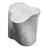 White Stone Low Glass Top Coffee Table - Plinth Series | Side Table in Tables by Donatas Žukauskas. Item composed of wood and concrete in minimalism or contemporary style