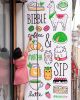 Bibble Mural | Murals by Loe Lee | Bibble and Sip in New York. Item composed of synthetic