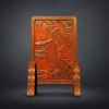 Vintage Cinnabar Ink Micro Sculpture VII: 1979 Lanting Art | Sculptures by Dynasty Artisan. Item compatible with contemporary and eclectic & maximalism style