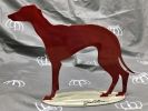 Red Whippet Dog | Public Sculptures by jim collins sculpture