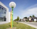 SUIVRE SON COURS | Public Sculptures by COOKE-SASSEVILLE | School La Myriade in Québec. Item made of aluminum