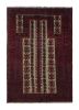 Vintage Baluch Afghan rug in Red, Blue & Beige Patterns | Area Rug in Rugs by Rug and Kilim