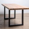 Sunrise Table | Modern Dining Table | Wood and Steel | Tables by Alabama Sawyer. Item composed of oak wood