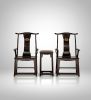 Legacy Imperial Official's Armchair Trio with Dragons Relief | Chairs by Dynasty Artisan. Item composed of wood compatible with contemporary and eclectic & maximalism style