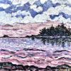 Islands with Colorful Sunset | Paintings by willa vennema