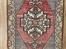 Vintage Hand-woven Turkish Rug Doormat| 1.9 x 3.2 | Small Rug in Rugs by Wool and Rug. Item composed of wool in boho or contemporary style
