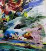 Double Water Lilies | Oil And Acrylic Painting in Paintings by Marie Manon Art | Private Residence in Calgary. Item composed of synthetic