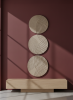 Minimalist contemporary ceramic wall sculpture, wall art | Sculptures by Àlvar Martínez Mestres. Item composed of stoneware in minimalism or contemporary style