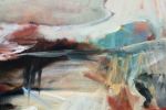 Large Abstract Landscape Oil Painting | Oil And Acrylic Painting in Paintings by Simona Gocan. Item composed of canvas in contemporary style