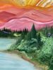earth ship | Oil And Acrylic Painting in Paintings by Amanda M Moody. Item made of aluminum with synthetic works with contemporary & modern style