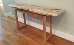 Oregon Big Leaf Figured Maple Entry Table | Console Table in Tables by SjK Design Studios. Item made of maple wood compatible with minimalism and contemporary style