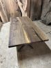 Black Walnut Slab Dining Table - Modern Kitchen Table | Tables by TigerWoodAtelier. Item made of walnut compatible with minimalism and art deco style