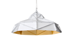 Octagon Wide Gold Faceted Light | Pendants by ADAMLAMP. Item made of steel compatible with industrial and modern style