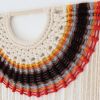 Aura | Macrame Wall Hanging in Wall Hangings by YASHI DESIGNS. Item made of cotton with fiber works with boho & mid century modern style