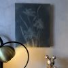 Grey Metallic Daffodils | Mixed Media by IRENA TONE. Item in minimalism or eclectic & maximalism style