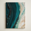 Continental Dropoff — Abstract Oceanic Canvas Art | Prints in Paintings by Alpenglow Workshop. Item composed of canvas compatible with contemporary and coastal style