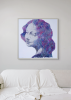 he heals my heart tribute to leonard de vinci | Mixed Media in Paintings by Virginie SCHROEDER. Item composed of canvas in minimalism or contemporary style
