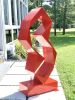 Fortuna II Modern Tall Outdoor/Indoor Abstract Sculpture | Sculptures by VK Sculptures. Item made of metal compatible with mid century modern and contemporary style