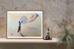 Give it to God | Oil And Acrylic Painting in Paintings by Elena Parau. Item made of paper compatible with boho and minimalism style